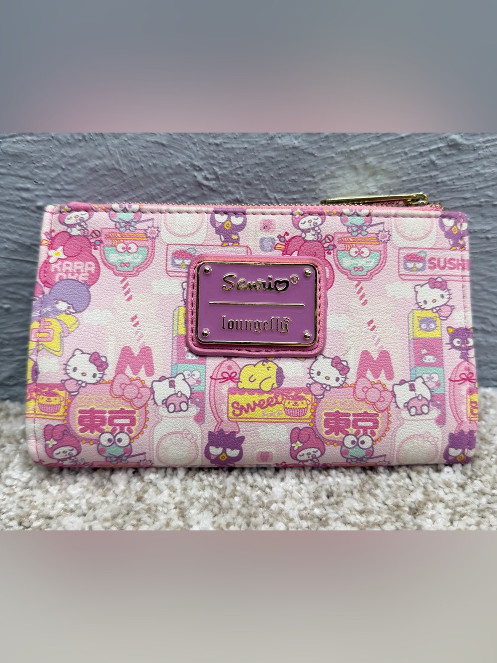 Loungefly Sanrio Hello Kitty and Friends Kawaii Faux Leather bi-fold Wallet
